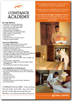 Constance Academy - Housekeeping poster 2007