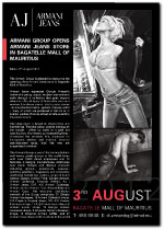 Armani Jeans Bagatelle Opening advert 2012